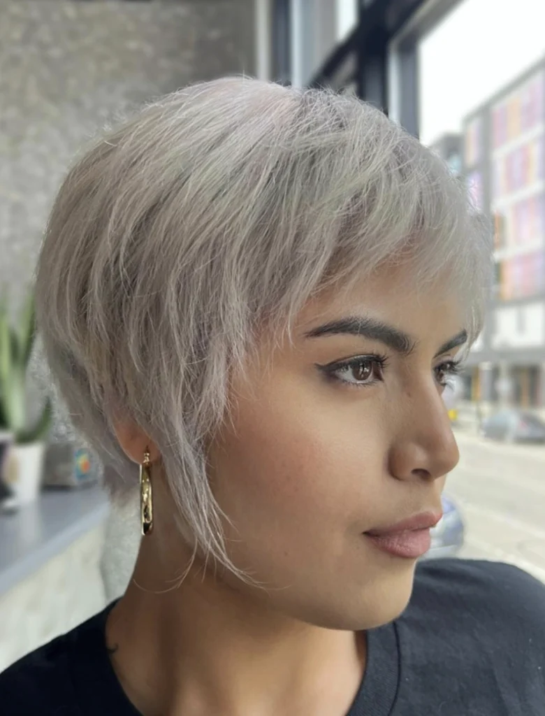 Sleek Short Bob with Subtle Platinum Balayage
