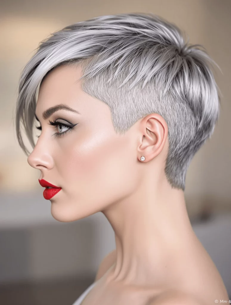 Sleek Silver Pixie