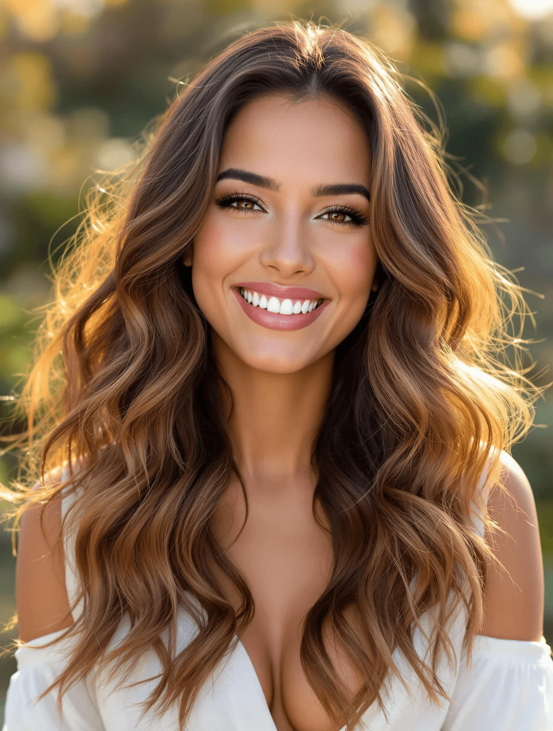 Soft Waves with a Sun-Kissed Glow
