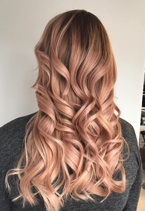 Soft Waves with Dimensional Champagne Blonde Hair