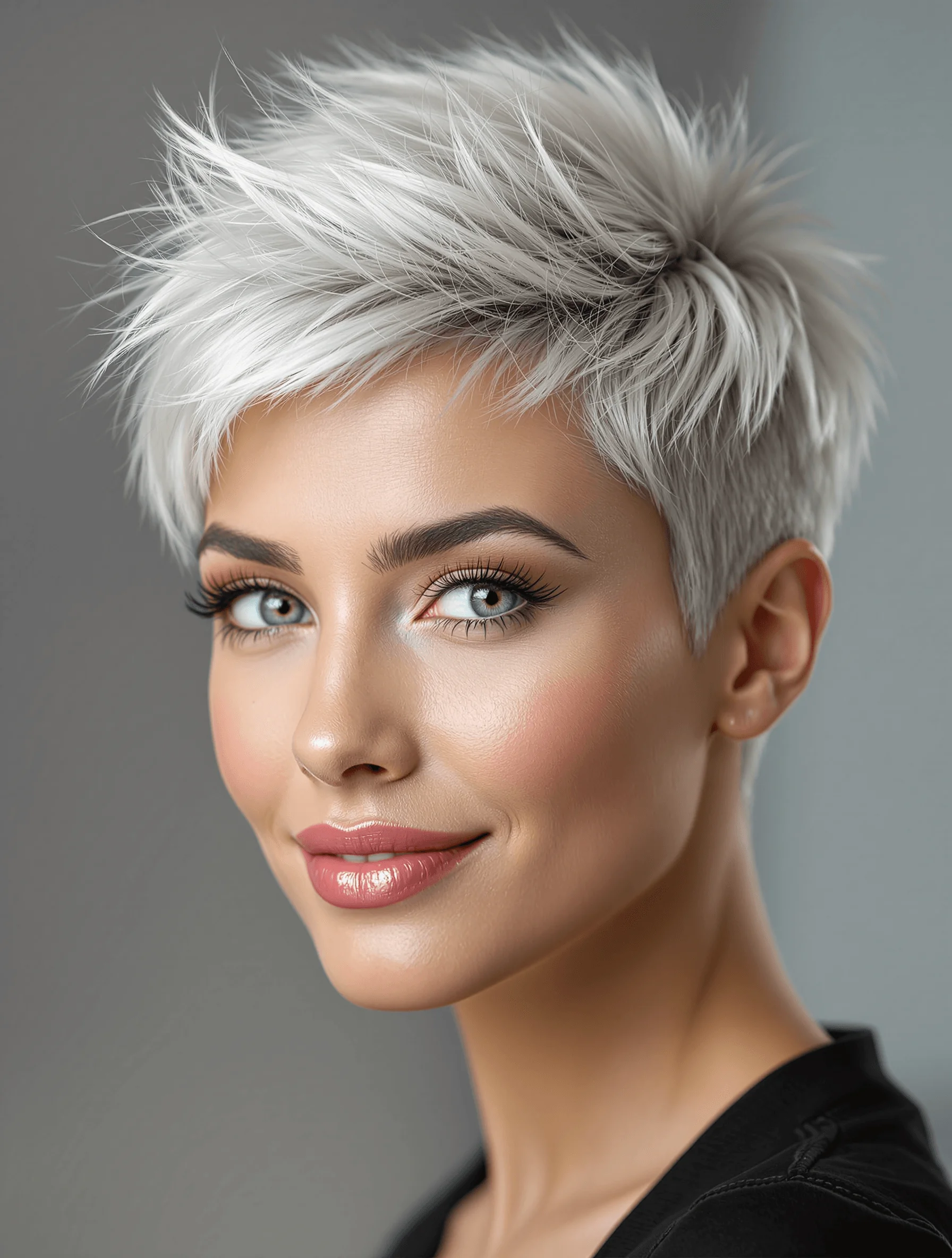 Spiky Platinum Pixie