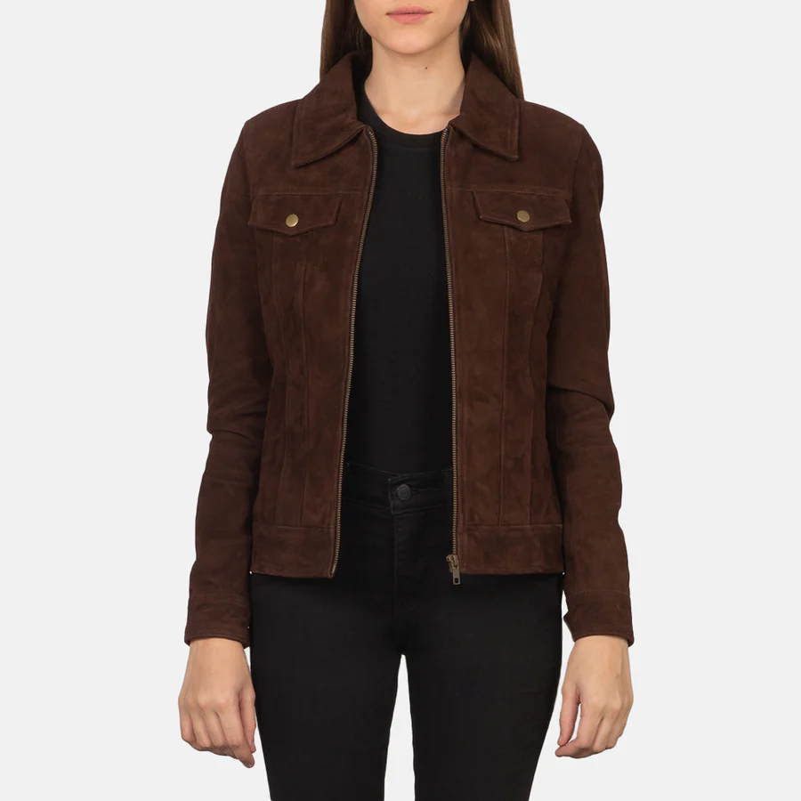 Suzy Mocha Suede Jacket