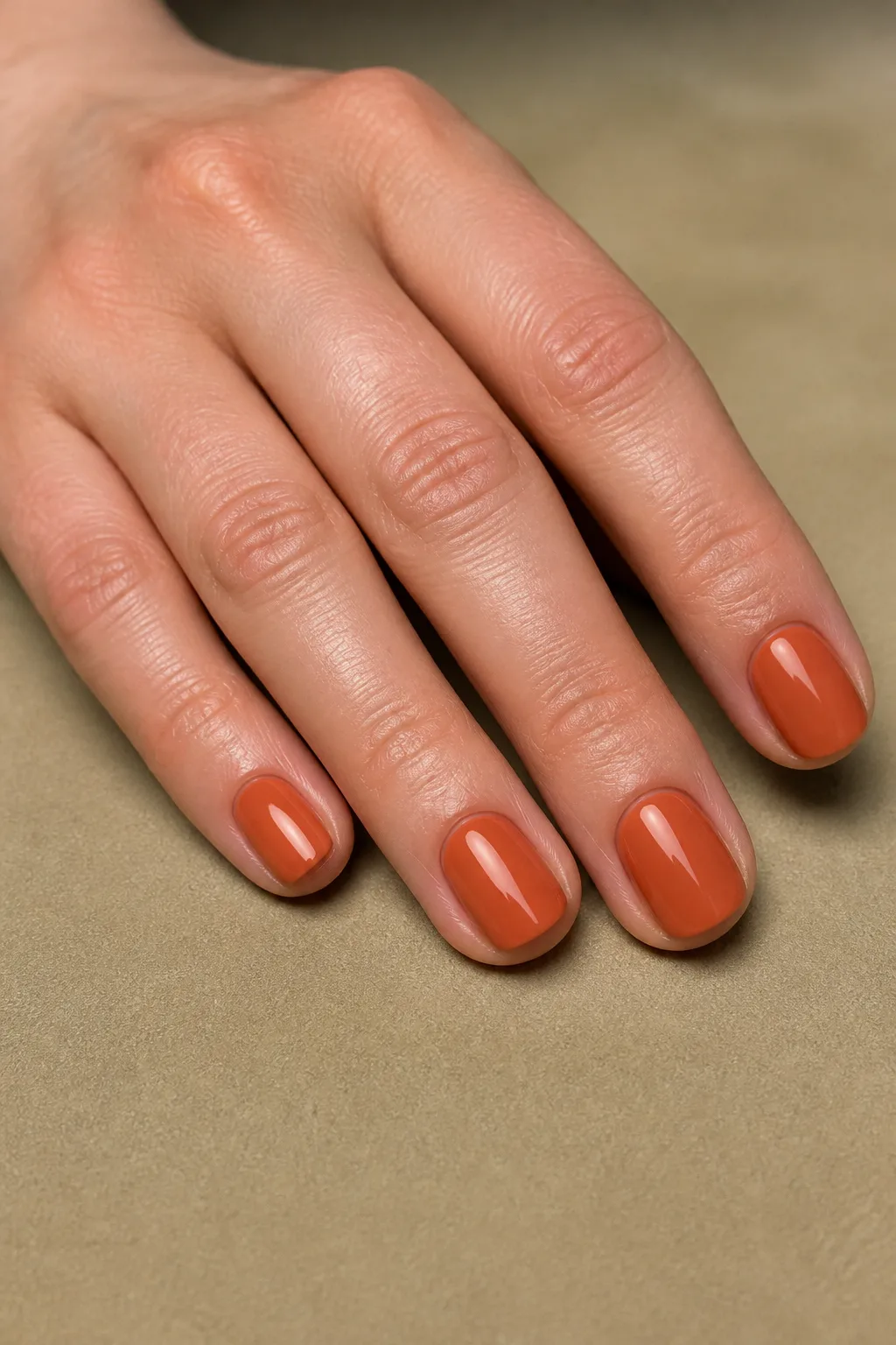 Terracotta Pumpkin Nails