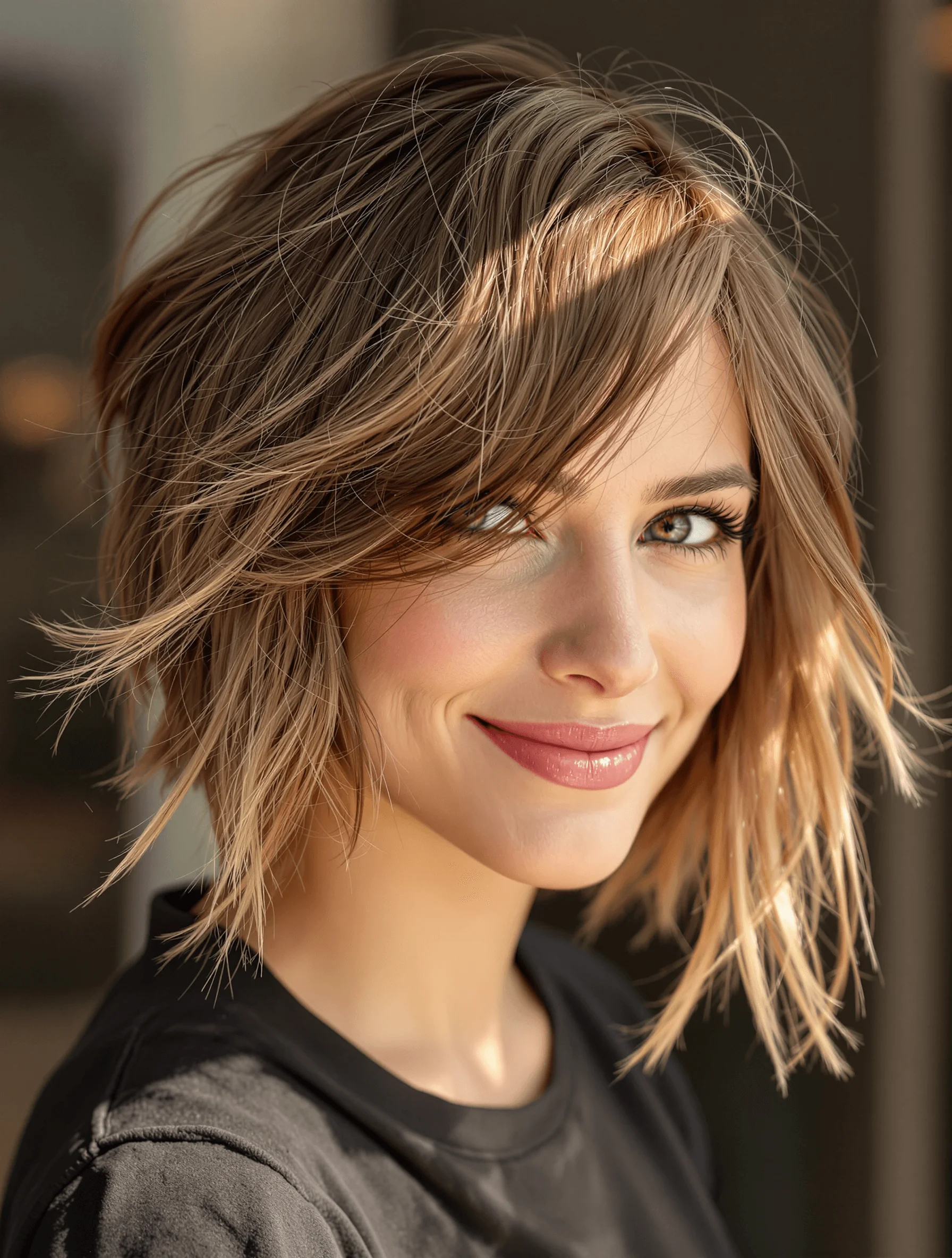 Textured Shaggy Bob