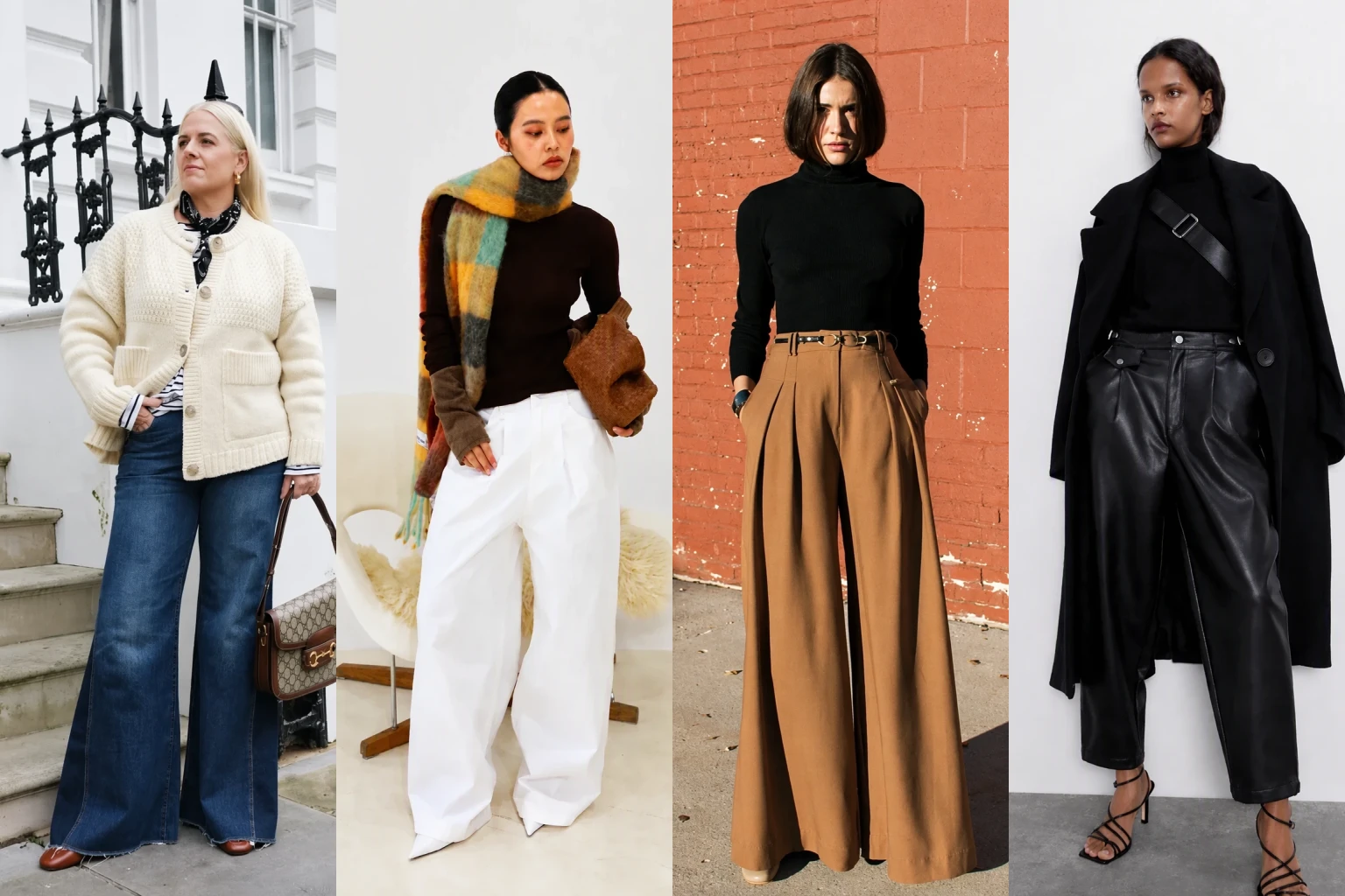 Wide Leg Pants Outfit Ideas - Featured